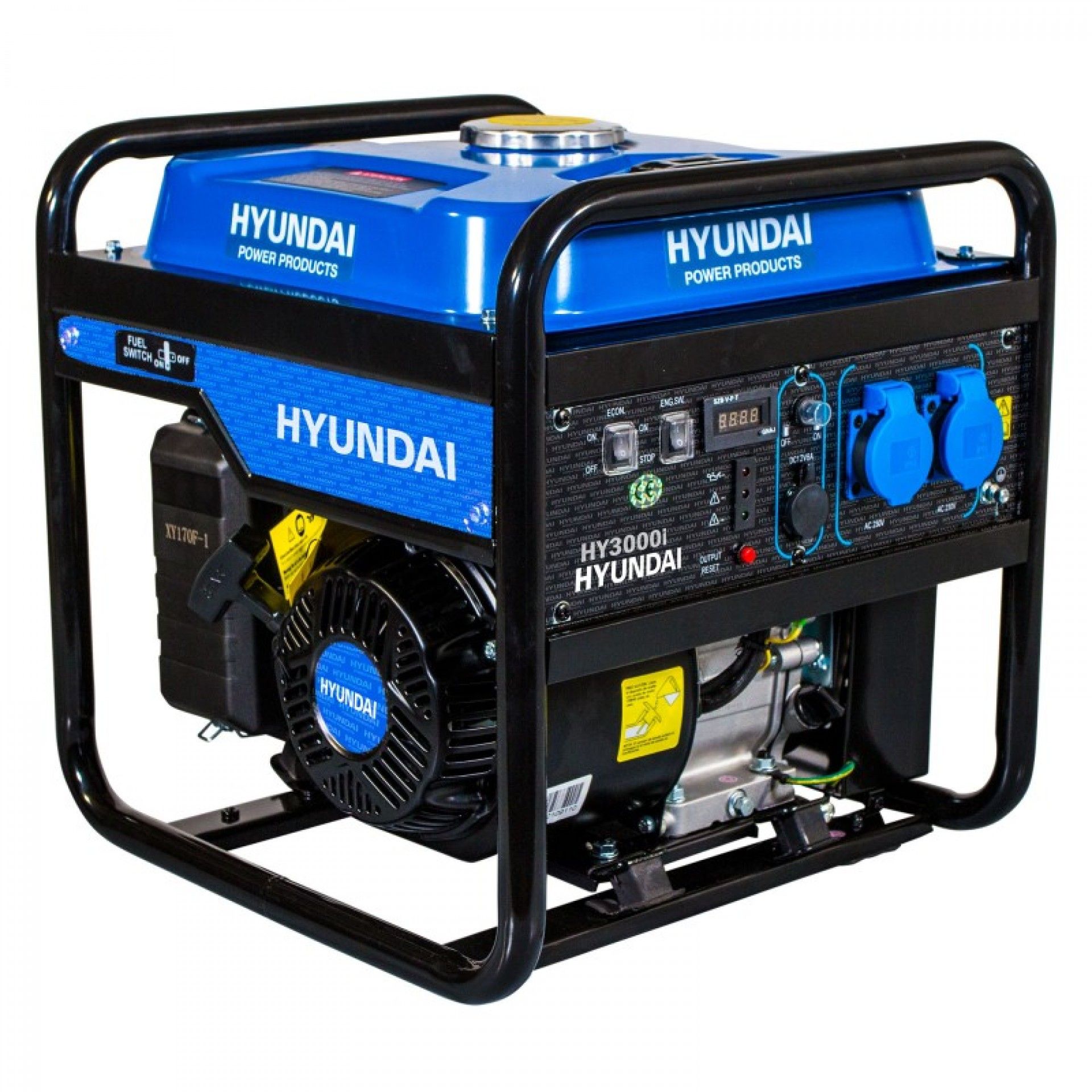 Gerador gasolina monofásico 3.9Kw refª HY3000i HYUNDAI