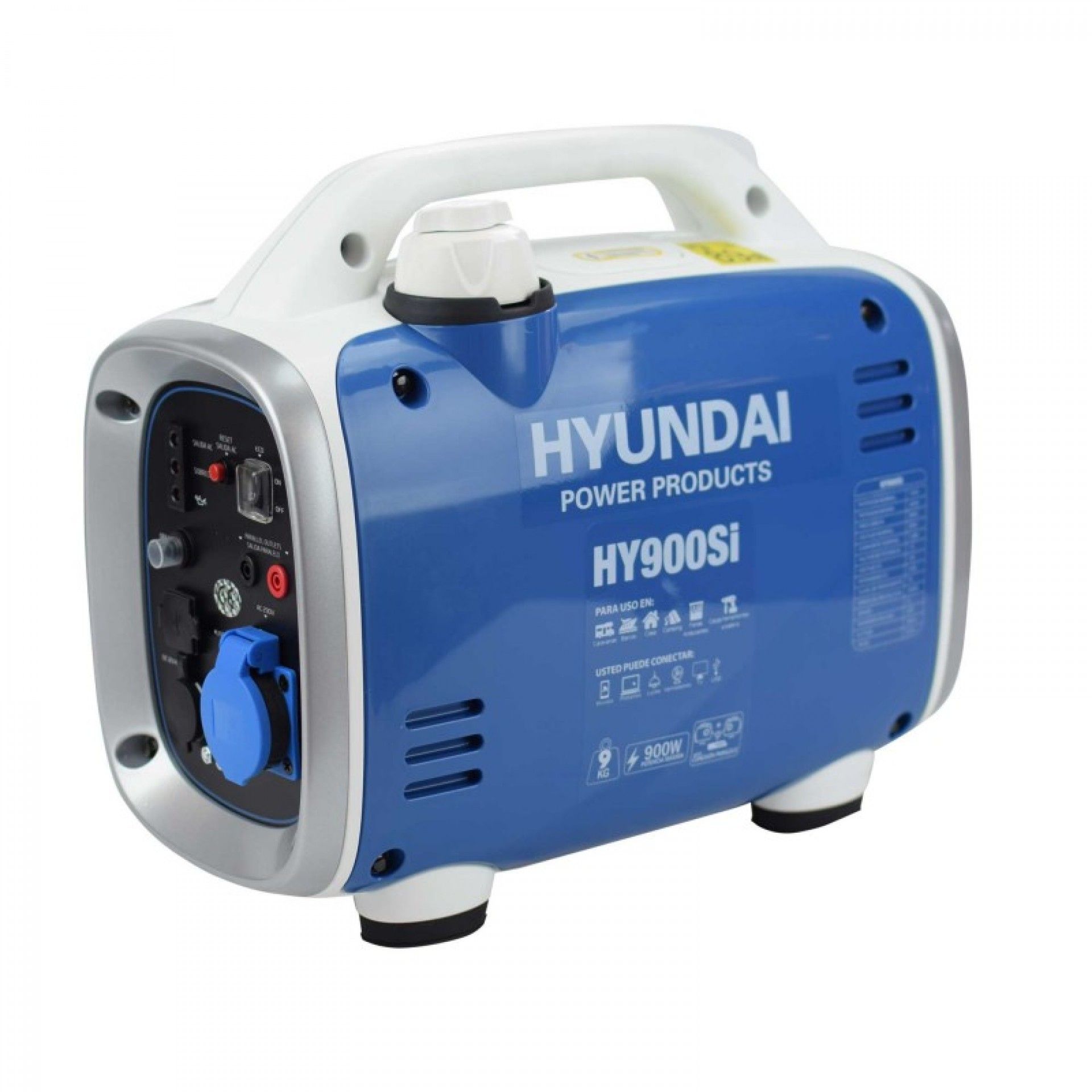 Gerador silencioso gasolina monofásico 0.9Kw refª HY900Si HYUNDAI