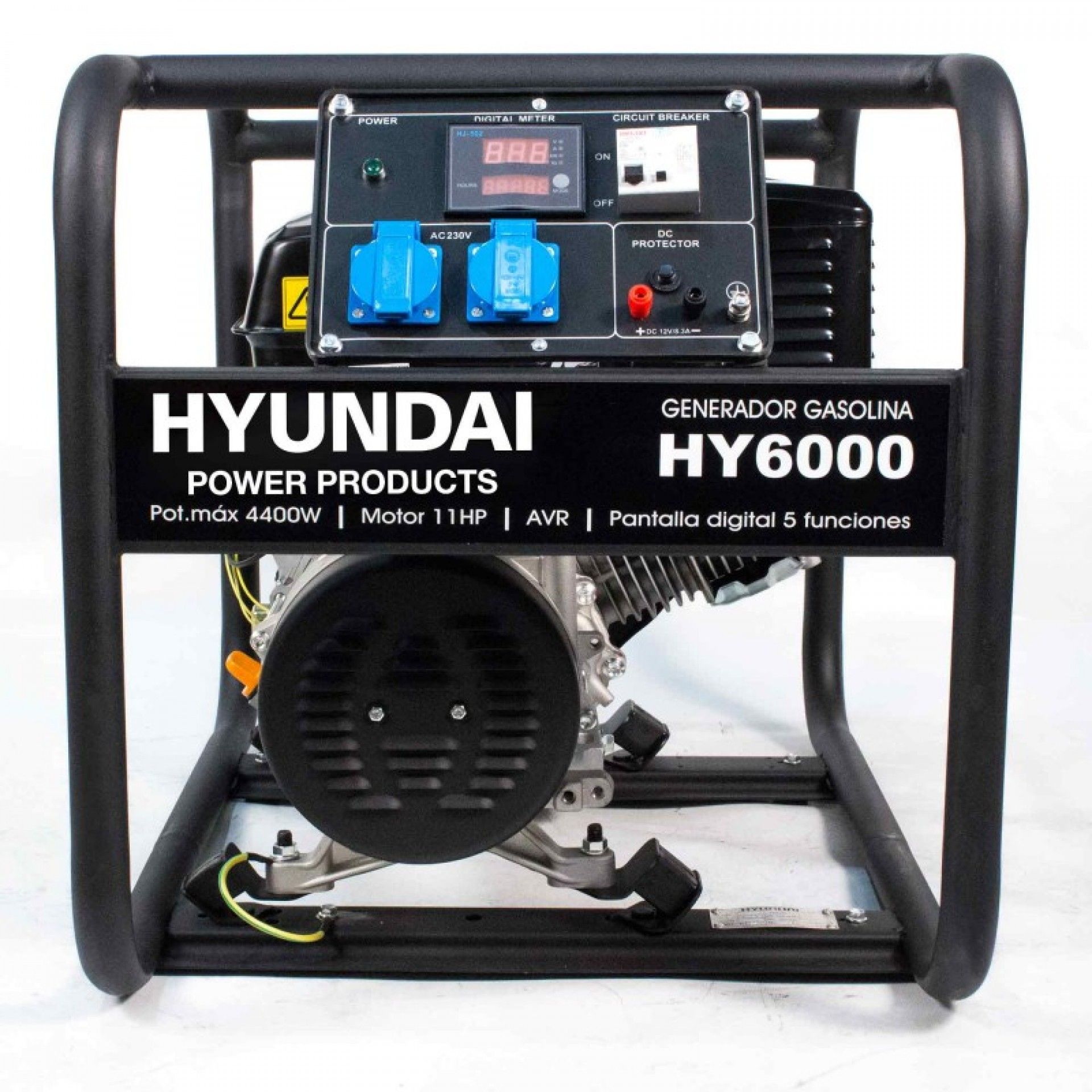 Gerador gasolina monofásico 4.4Kw refª HY6000 HYUNDAI