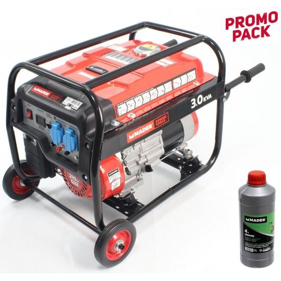Gerador Monofsico, AVR, 3.0KvA [63610]+ leo 1L 10W40 [25203] MADER