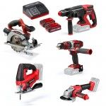 Kit TE-TK 18/5 (CD+CS+WS+JS+HD) Aparafusadora TE-CD 18/48 Li-i + Rebarbadora TC-WS 18 Li + Martelo T Kit TE-TK 18/5 (CD+CS+WS+JS+HD) Aparafusadora TE-CD 18/48 Li-i + Rebarbadora TC-WS 18 Li + Martelo T