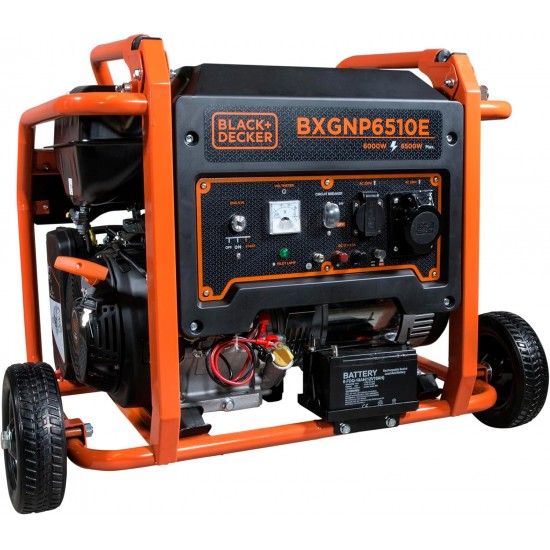Gerador monofássico AVR 6.5Kw refª BXGNP6510E BLACK DECKER Gerador monofássico AVR 6.5Kw refª BXGNP6510E BLACK DECKER