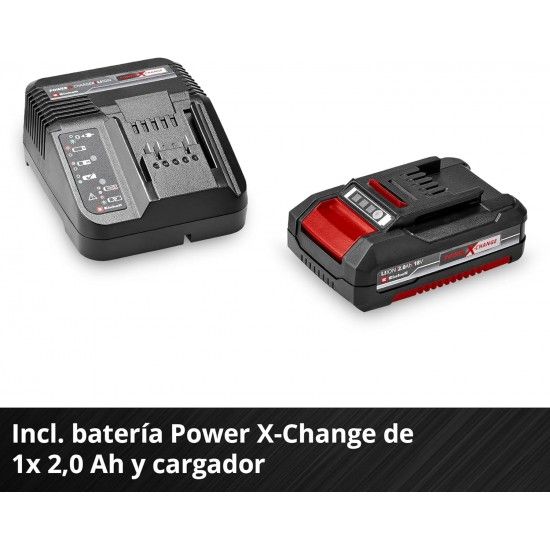 Conjunto Aparafusadora TE-CD 18/40 Li +64 acessórios + (1x2.0 Ah) refª 4514325 EINHELL Conjunto Aparafusadora TE-CD 18/40 Li +64 acessórios + (1x2.0 Ah) refª 4514325 EINHELL