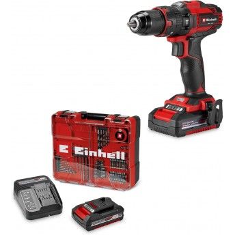 Conjunto Aparafusadora TE-CD 18/40 Li +64 acessrios + (1x2.0 Ah) ref 4514325 EINHELL