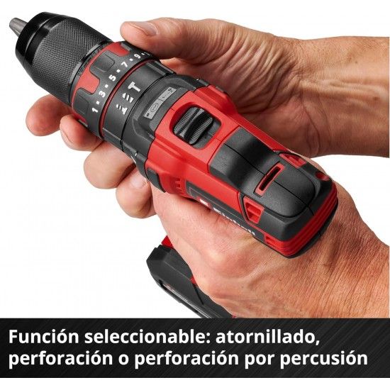 Conjunto Aparafusadora TE-CD 18/40 Li +64 acessórios + (1x2.0 Ah) refª 4514325 EINHELL Conjunto Aparafusadora TE-CD 18/40 Li +64 acessórios + (1x2.0 Ah) refª 4514325 EINHELL
