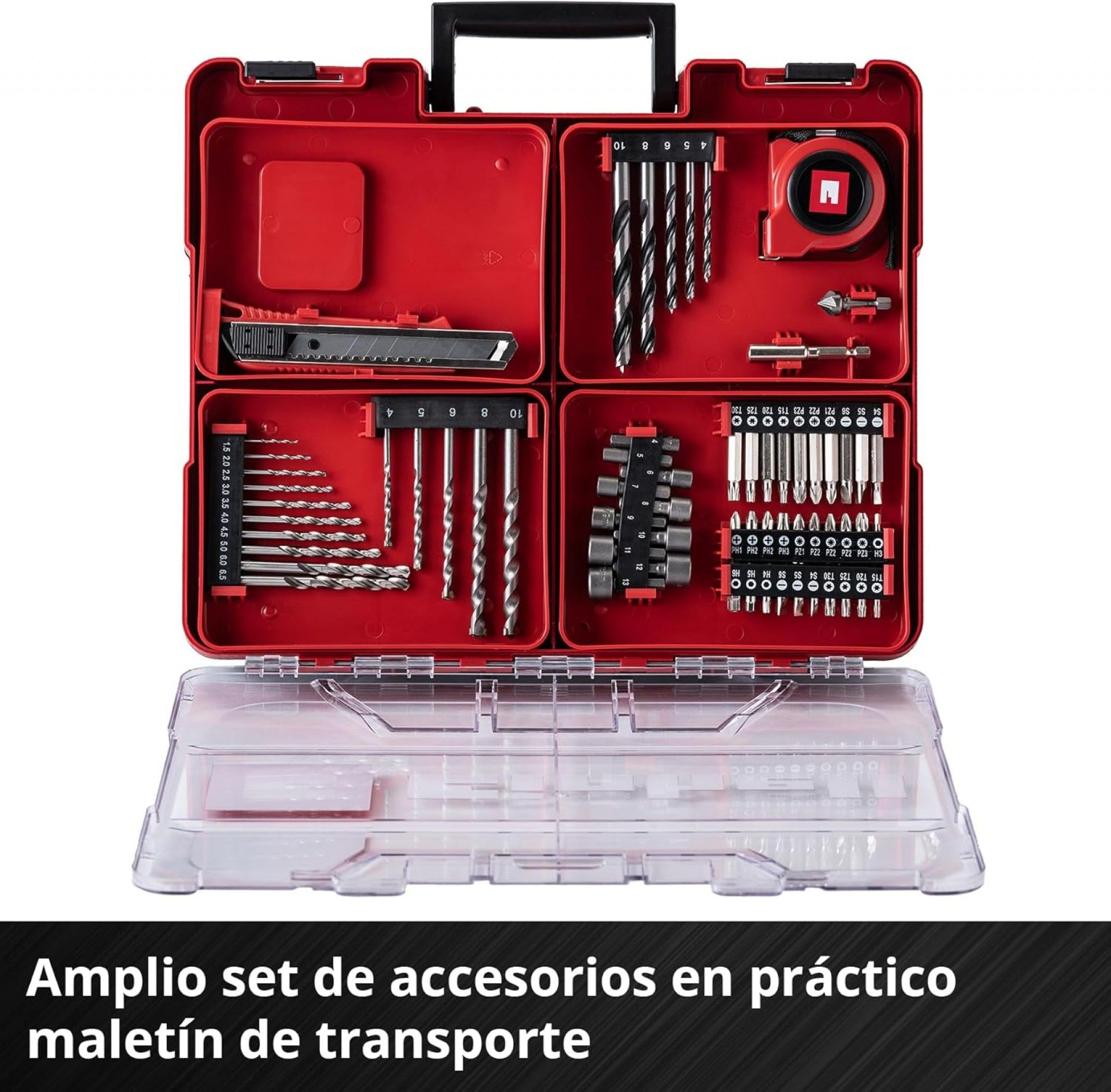 Conjunto Aparafusadora TE-CD 18/40 Li +64 acessórios + (1x2.0 Ah) refª 4514325 EINHELL