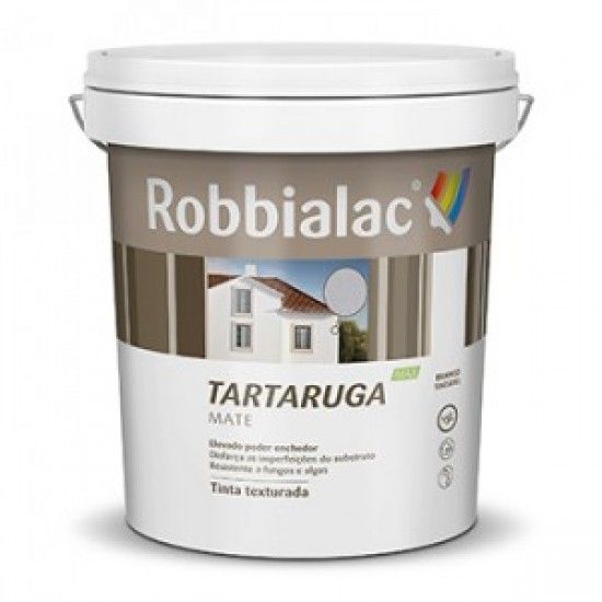 Tinta texturada Tartaruga Max mate branco 15L ref 217-0001 Robbialac