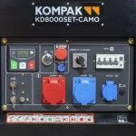 Gerador diesel silencioso mono/trifsico 8KvA ref KD8000SET-CAMOF Kompak