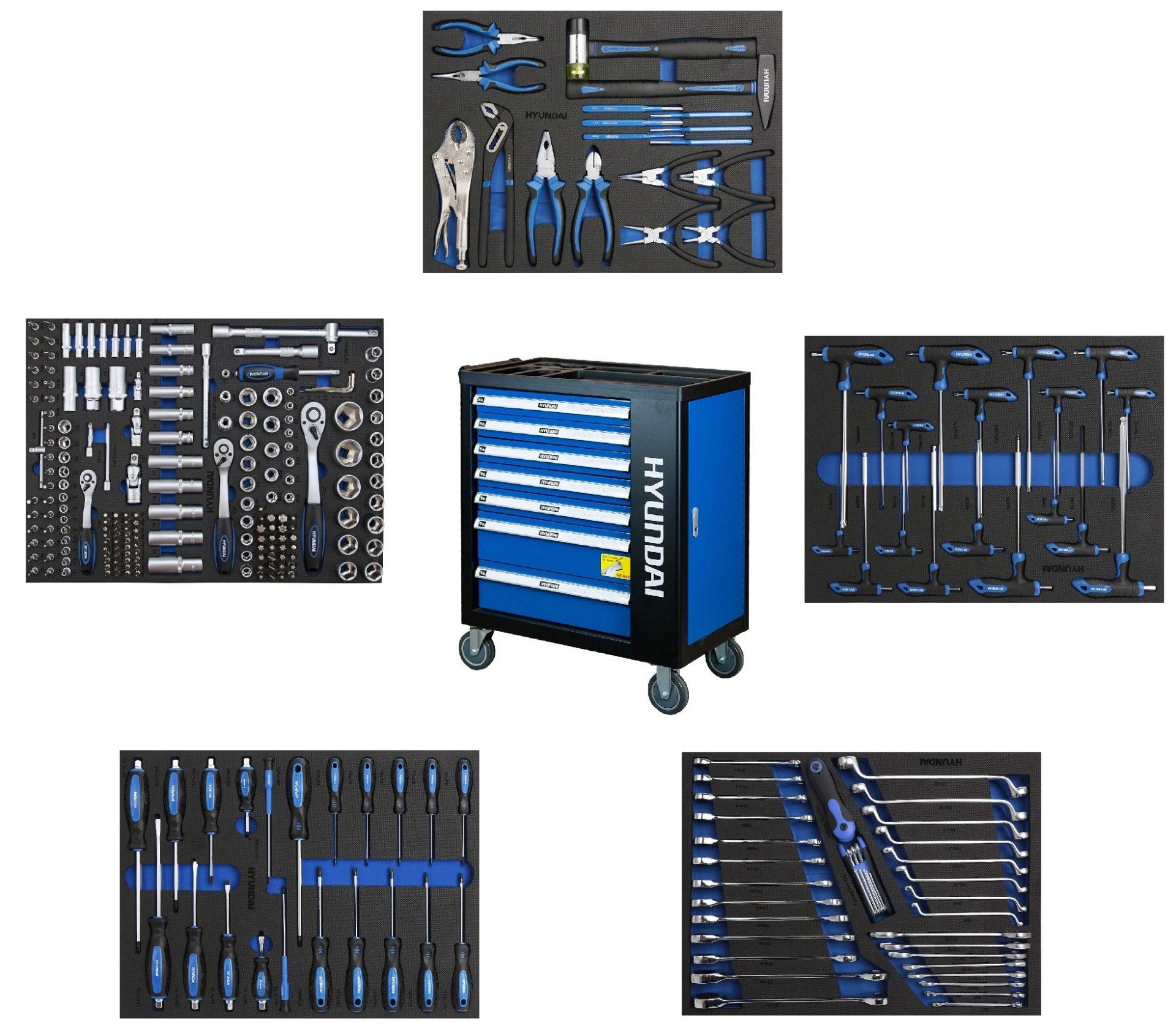 Carro ferramentas 297pç refª K297-5 Hyundai