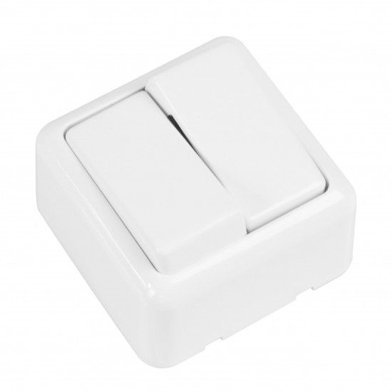 Interruptor lustre sobrepor branco ref 21183 Amig