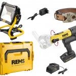 Kit prensadora Akku-Press E 22V ACC BP L-box [576017 R30J]+ 2 Baterias 2.5Ah +Projetor led [175210 R