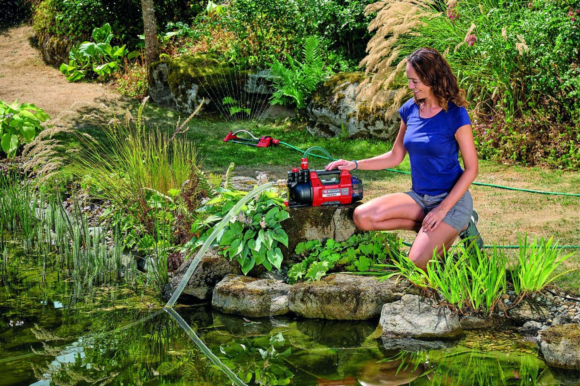 Bomba de jardim a bateria AQUINNA 18/28 ? Bomba de jardim a bateria refª 4180440 Einhell