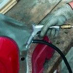 Pistola de jato de areia por suco com ar comprimido Pistola de jato de areia por suco com ar com