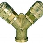 Distribuidor com 2 acoplamentos rpidos R3/8" ref 4139680 Einhell