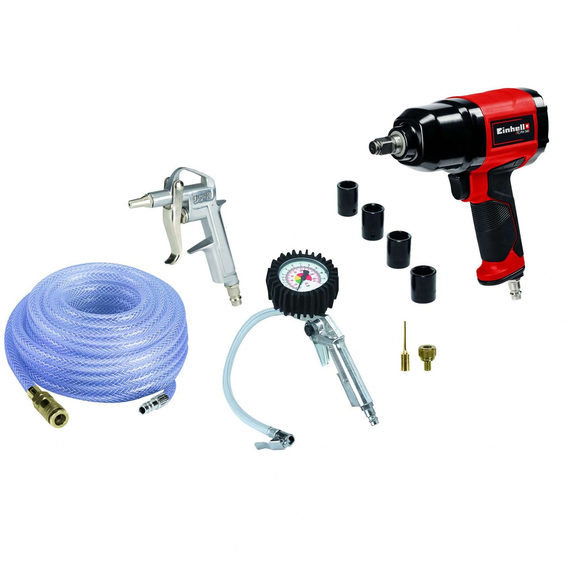 Conjunto de acessórios para ar comprimido (10 peças) refª 4020577 Einhell
