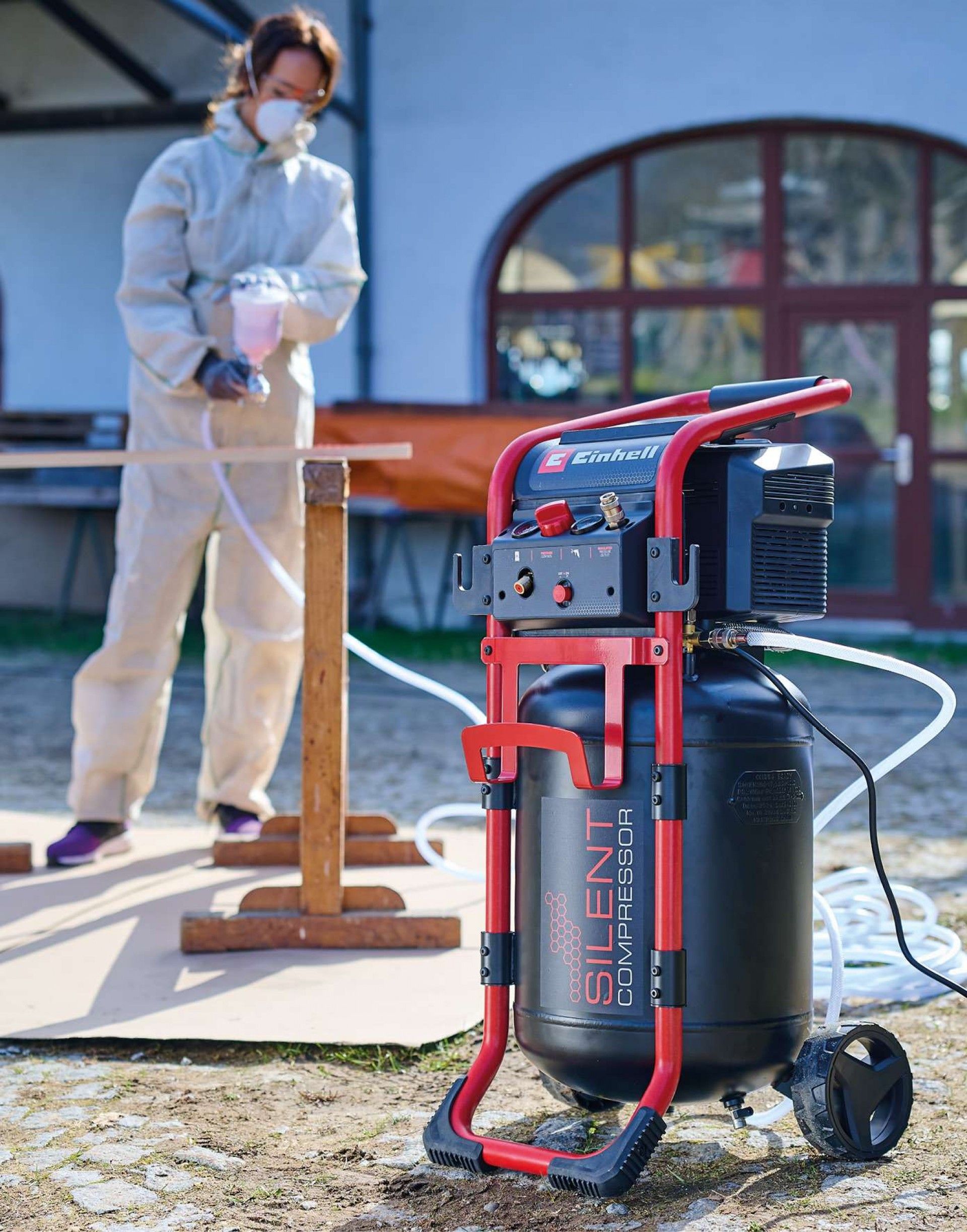 Compressor de ar TE-AC 270/50 Silent ? Compressor de ar silencioso refª 4010451 Einhell