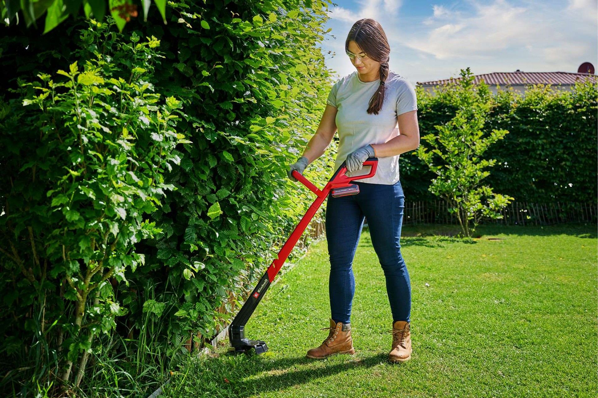 Aparador de relva a bateria GC-CT 18/2411 Li P-Solo refª 3411115 Einhell