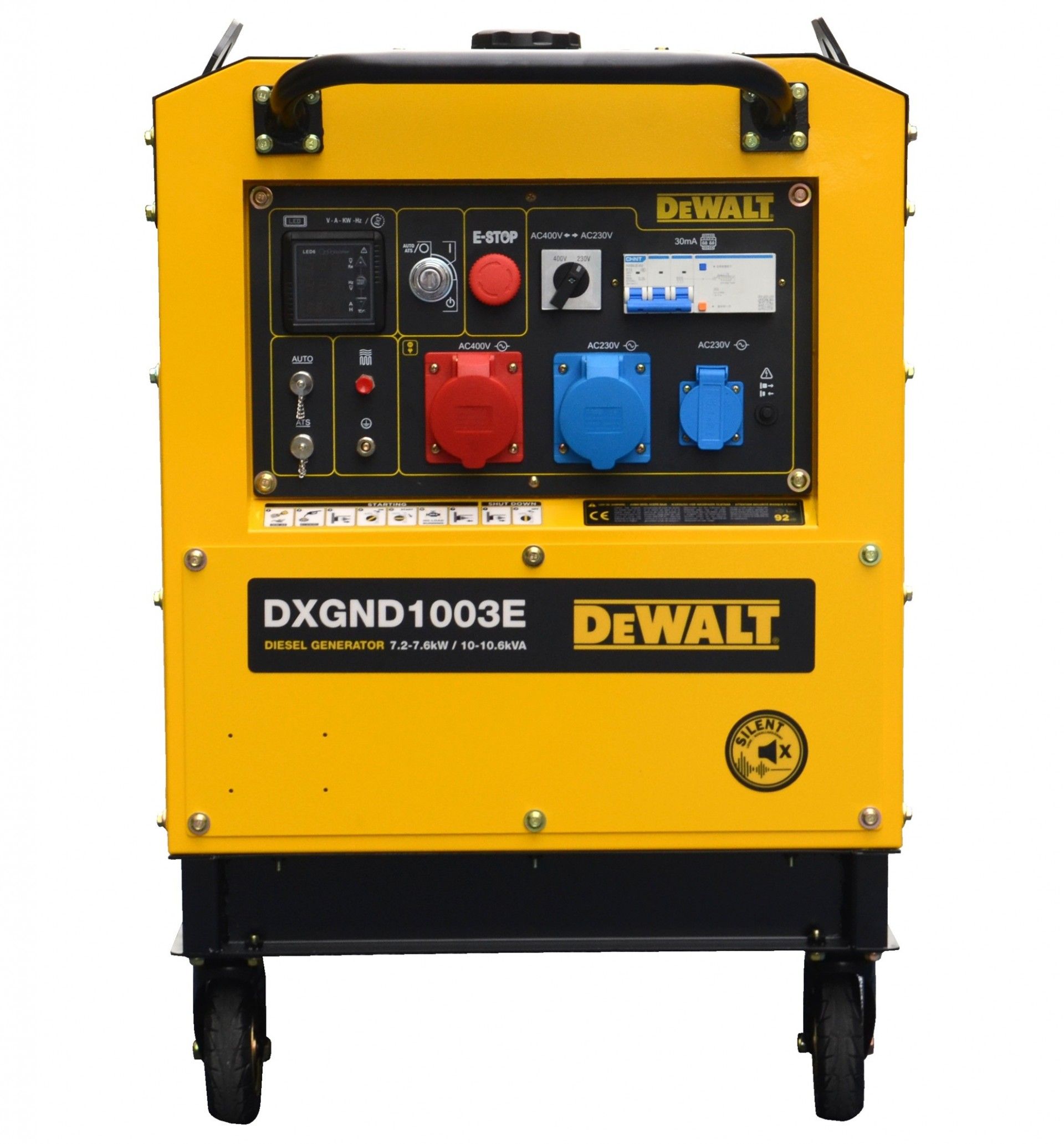 Gerador diesel 10.6Kva, 7.6Kw refª DXGND1003E DEWALT