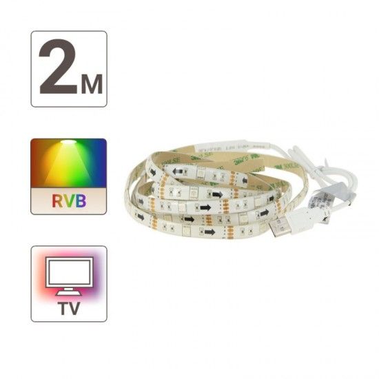 Fita led 2m RGB ref EG-LSBKTVRVB XANLITE