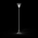 Candeeiro de pé exterior 112cm 40W IP44 E27 refª EG-LANE40NRET XANLITE Candeeiro de pé exterior 112cm 40W IP44 E27 refª EG-LANE40NRET XANLITE