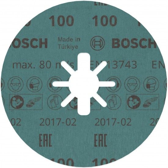 Disco em fibra PRO R780 X-Lock, 125 mm, G100 refª 2608619187 BOSCH Disco em fibra PRO R780 X-Lock, 125 mm, G100 refª 2608619187 BOSCH