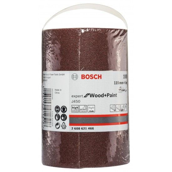 Lixa J450 Expert for Wood and Paint, 115 mm X 5 m, G120 ref� 2608621467 BOSCH