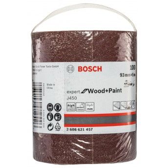 Lixa J450 Expert for Wood and Paint, 93 mm X 5 m, G100 ref� 2608621457 BOSCH