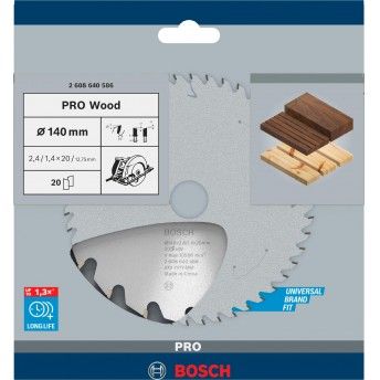 Disco PRO Wood, 140 x 2,4 x 20 mm, T20 ref� 2608640586 BOSCH