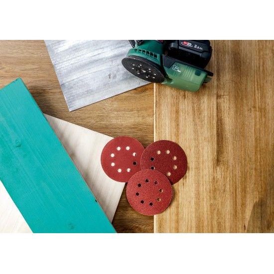 Discos p/lixadora �125mm G80/120/240 25p� ref� 2607019500 BOSCH