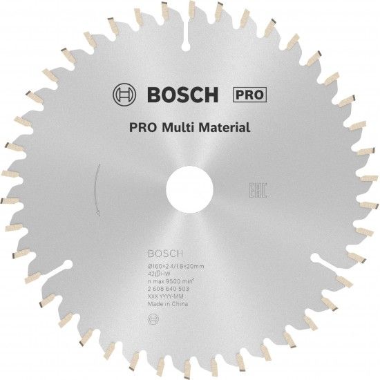 Disco PRO Multi Material, 160 x 2,4 x 20 mm ref� 2608640503 BOSCH
