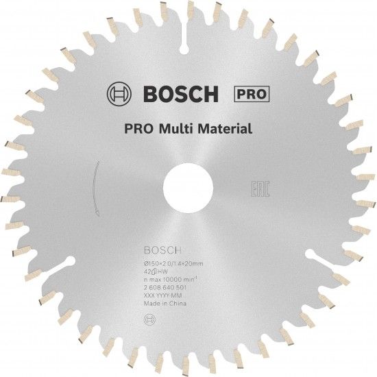 Disco PRO Multi Material, 150 x 2 x 20 mm refª 2608640501 BOSCH Disco PRO Multi Material, 150 x 2 x 20 mm refª 2608640501 BOSCH