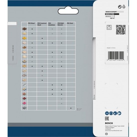 Disco PRO Multi Material, 165 x 2,4 x 30 mm refª 2608640519 BOSCH Disco PRO Multi Material, 165 x 2,4 x 30 mm refª 2608640519 BOSCH