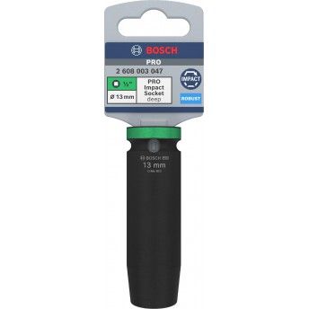 Pontas de aparafusar e chaves de caixa PRO Impact Socket, 1/2", 13 mm, profundas ref� 2608003047 BOS