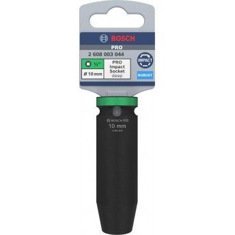 Pontas de aparafusar e chaves de caixa PRO Impact Socket, 1/2", 10 mm, profundas ref� 2608003044 BOS