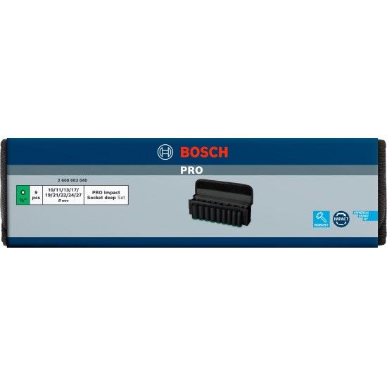 Pontas de aparafusar e chaves de caixa PRO Impact Socket Set, 1/2 Pontas de aparafusar e chaves de caixa PRO Impact Socket Set, 1/2