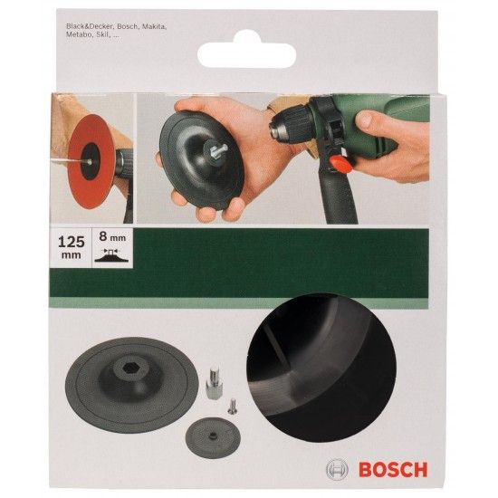 Prato de lixar para berbequins, 125 mm, sistema de aperto ref� 2609256281 BOSCH