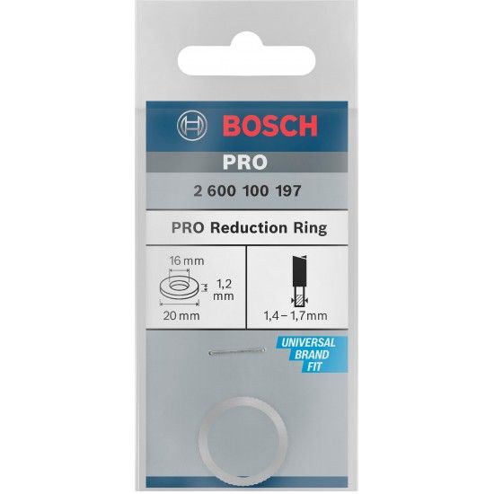 Anel de redu��o para l�mina de serra circular PRO, 20 x 1,2 x 16 mm ref� 2600100197 BOSCH