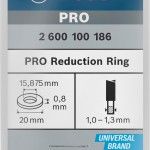 Anel de redu��o para l�mina de serra circular PRO, 20 x 0,8 x 15,875 mm ref� 2600100186 BOSCH