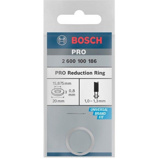 Anel de redu��o para l�mina de serra circular PRO, 20 x 0,8 x 15,875 mm ref� 2600100186 BOSCH