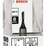 Fresa Straight Bit, One Flute, Ø 3 x L 8, Shank 8 mm refª 2608628376 BOSCH Fresa Straight Bit, One Flute, Ø 3 x L 8, Shank 8 mm refª 2608628376 BOSCH