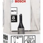 Fresa  Straight Bit, One Flute, � 4 x L 8, Shank 8 mm ref� 2608628377 BOSCH