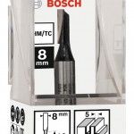Fresa  Straight Bit, One Flute, � 5 x L 12.7, Shank 8 mm ref� 2608628378 BOSCH