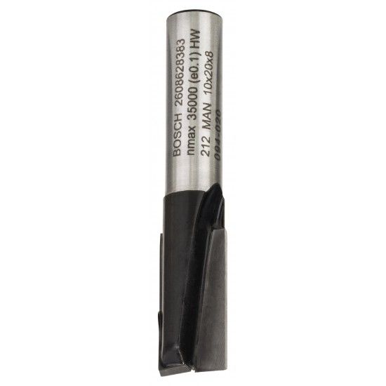 Fresa Straight Bit, Two Flutes, Ø 10 x L 19.6, Shank 8 mm refª 2608628383 BOSCH Fresa Straight Bit, Two Flutes, Ø 10 x L 19.6, Shank 8 mm refª 2608628383 BOSCH