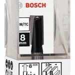 Fresa Straight Bit, Two Flutes, Ø 10 x L 19.6, Shank 8 mm refª 2608628383 BOSCH Fresa Straight Bit, Two Flutes, Ø 10 x L 19.6, Shank 8 mm refª 2608628383 BOSCH