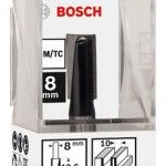 Fresa Straight Bit, Two Flutes, Ø 10 x L 19.6, Shank 8 mm refª 2608628383 BOSCH Fresa Straight Bit, Two Flutes, Ø 10 x L 19.6, Shank 8 mm refª 2608628383 BOSCH