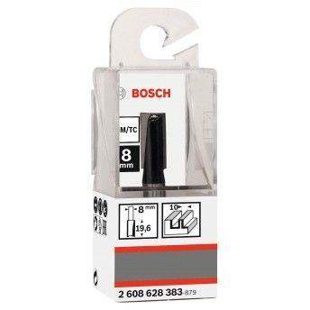 Fresa  Straight Bit, Two Flutes, � 10 x L 19.6, Shank 8 mm ref� 2608628383 BOSCH