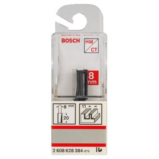 Fresa  Straight Bit, Two Flutes, � 11 x L 19.6, Shank 8 mm ref� 2608628384 BOSCH
