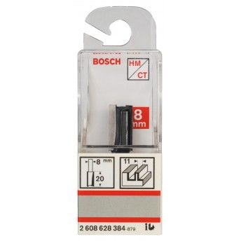 Fresa  Straight Bit, Two Flutes, � 11 x L 19.6, Shank 8 mm ref� 2608628384 BOSCH