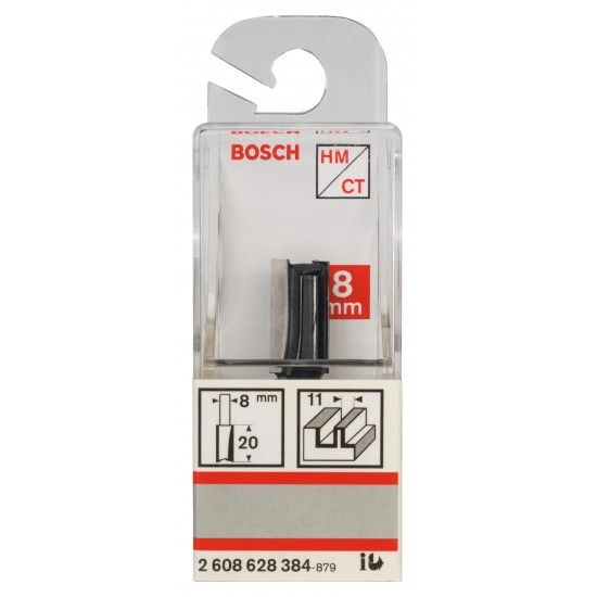 Fresa  Straight Bit, Two Flutes, � 11 x L 19.6, Shank 8 mm ref� 2608628384 BOSCH