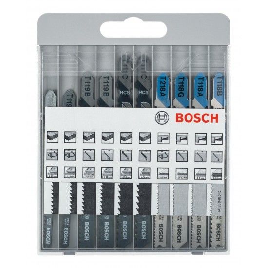 Conjunto de 10 lâminas de serra vertical Basic for Metal and Wood refª 2607010630 BOSCH Conjunto de 10 lâminas de serra vertical Basic for Metal and Wood refª 2607010630 BOSCH